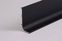 Профиль алюминиевый для фасадов без ручек L-образный длина 5,95м черного цвета (Профиль ФБР L) (цена 1пог.м)