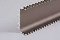 Профиль алюминиевый для фасадов без ручек С-образный Длина 5,95м цвета коньяк (Профиль ФБР С) (цена 1пог.м)