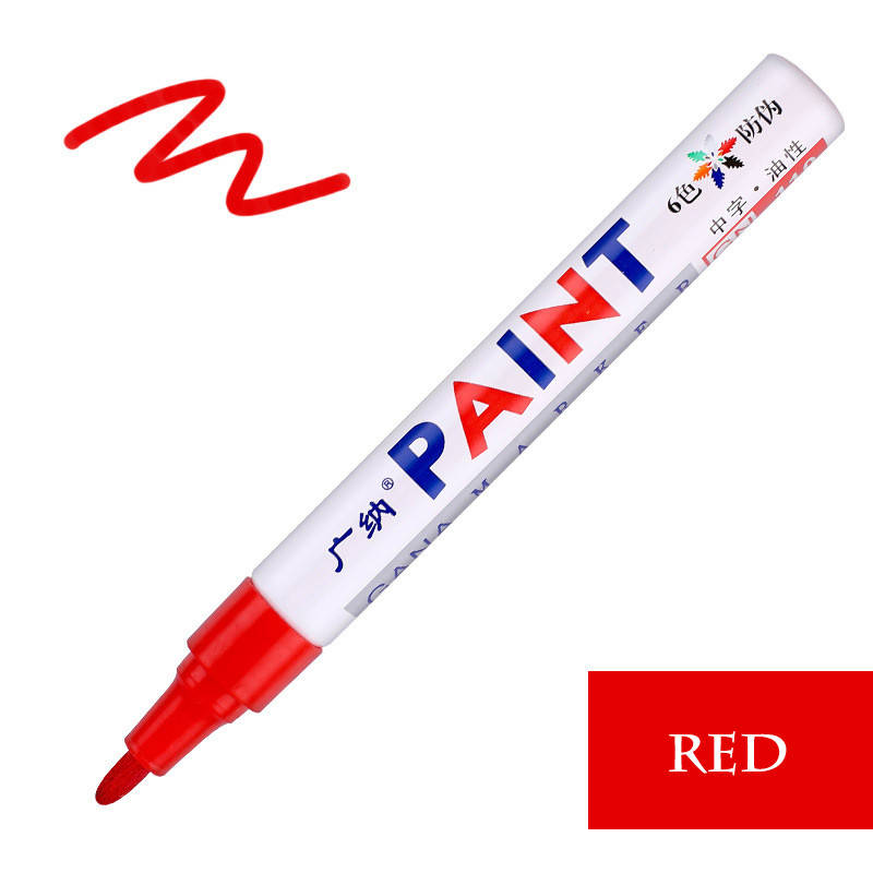 

Маркер для шин колёс резины PAINT красный карандаш