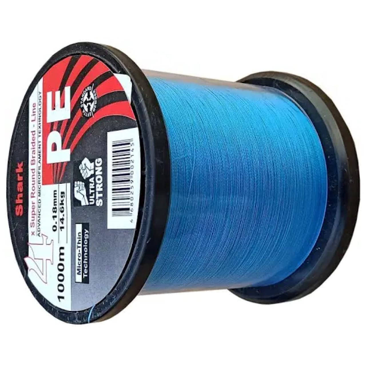 

Рыболовный шнур Shark PE 0.12 - 0.50 mm 1000 m 0.12 0.18, Желтый