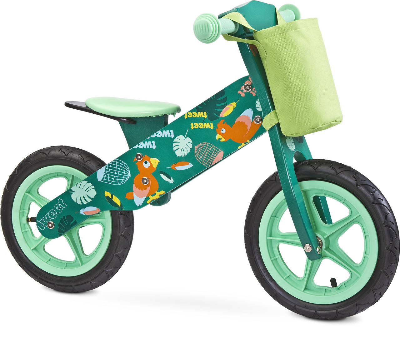 

Деревянный беговел Caretero Zap Green