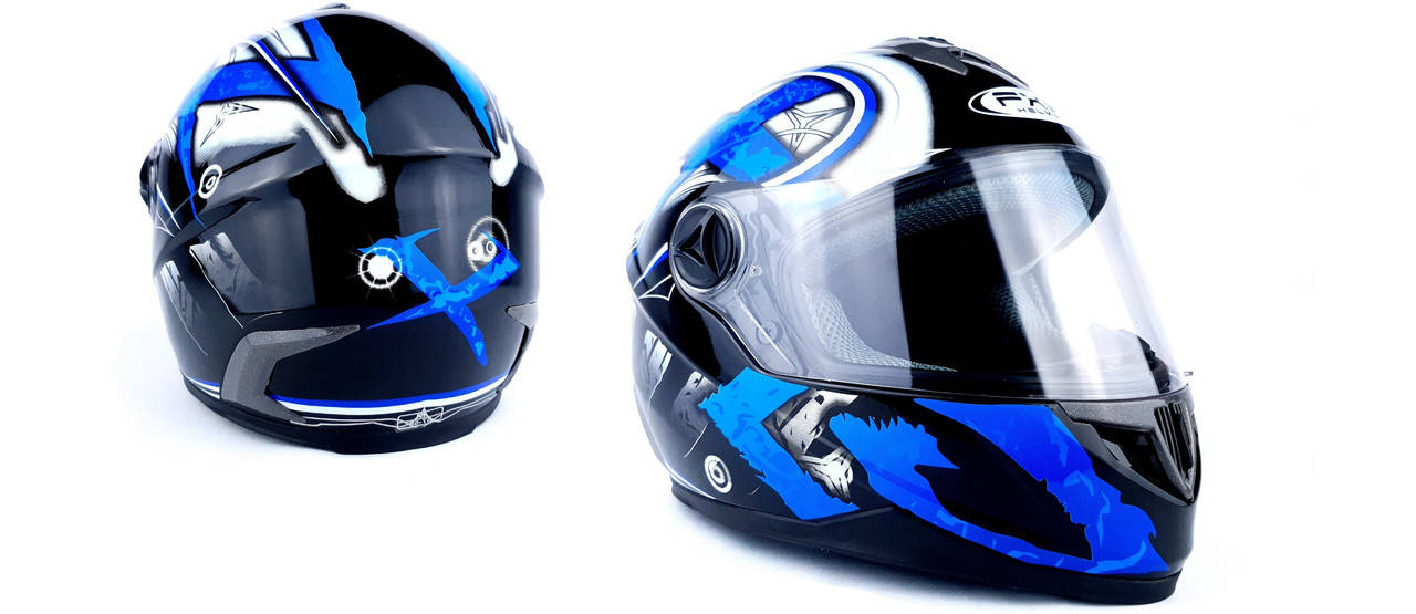 

Шлем для мотоциклов Hel-Met 122 Blue (синий)