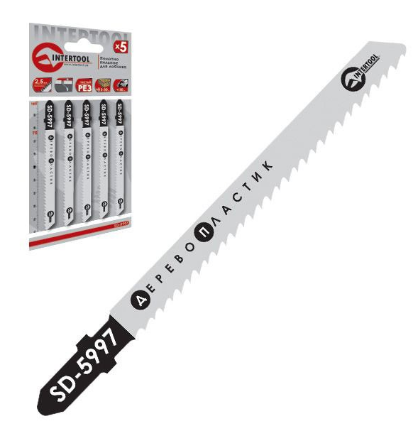 

Пилки для лобзика по дереву (5шт)