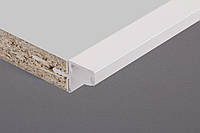 Профиль для фасадов без ручек в верхний модуль под LED-подсветку ФБР длина 5950мм, белый (цена 1пог.м)