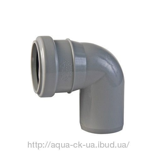 Коліно каналізаційне 110 мм 90 градусів, фото 1