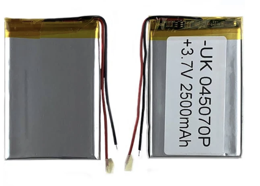 Універсальний акумулятор 045070Р 71 х 48 х 4 мм, 2500 mAh 3.7 V,