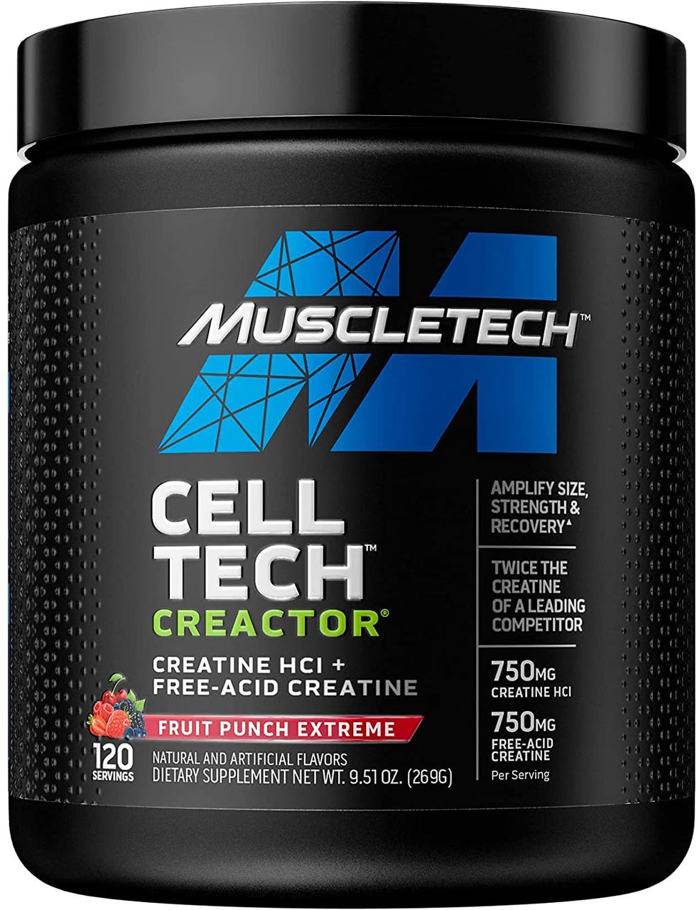 ТЕРМІН ПРИДАТНОСТІ 4-25 Muscletech Cell Tech Creactor 269 gr БЕЗ ВКУСА