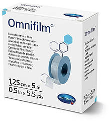 Пластир фіксуючий з прозорої плівки Omnifilm 1,25 см х 5 м 1шт