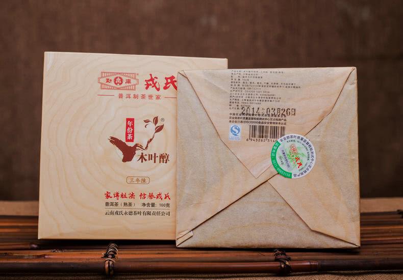 Китайський чай Шу Пуер Mengku Rongshi Mu Ye Chun 3-річний 2014 року, 100 г