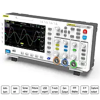 FNIRSI 1014D Осцилограф 2 каналу, 100 МГц вбудований генератор, фото 3