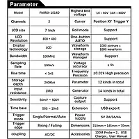 FNIRSI 1014D Осцилограф 2 каналу, 100 МГц вбудований генератор, фото 4