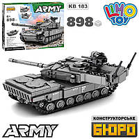 Конструктор Limo Toy KB 183 "Танк Леопард Leopard 2A7+" 898 деталей