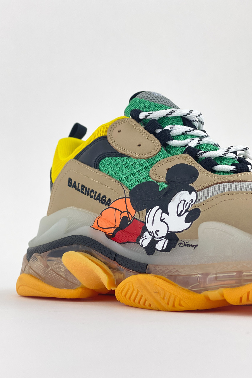 Женские кроссовки Balenciaga Triple S Clear Sole Beige Disney кожаные кроссовки баленсияга трипл с баленсиага - фото 7 - id-p1468955962