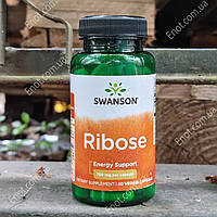 Для метаболизма Swanson Ribose 750 мг (Рибоза) 60 вегетарианских капсул