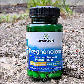 Для мозку та нервової системи Swanson Pregnenolone (Brain and Nevous System) 50 мг 60 капсул