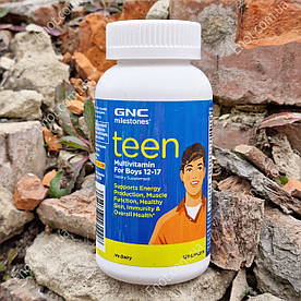Вітаміни для хлопчика GNC Milestones Teen Multivitamin for Boys (Мультивітаміни) 12-17 років 120 таблеток