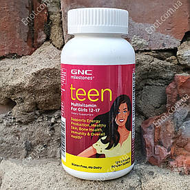Вітаміни для дівчаток GNC Milestones Teen Multivitamin for Girls (Мультивітаміни) 12-17 років 120 таблеток