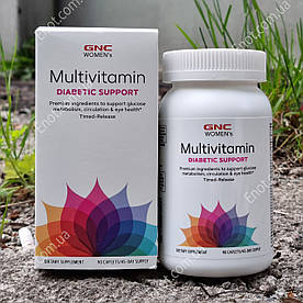 При діабеті GNC Womens Multivitamin Diabetic Support (Мультивітаміни, Підтримка при діабеті) 90 таблеток