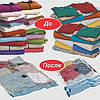 Вакуумні пакети для зберігання одягу прозорі, розмір 70х100см, 12шт в комплекті, фото 2