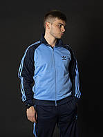 Чоловічий спортивний костюм Адідас Теніс блакитний Вінтаж 90-х Adidas Австрія Спортивні костюми великі розміри