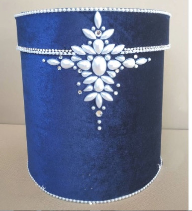 Коробочка для грошей та конвертів весільна з велюровим покриттям