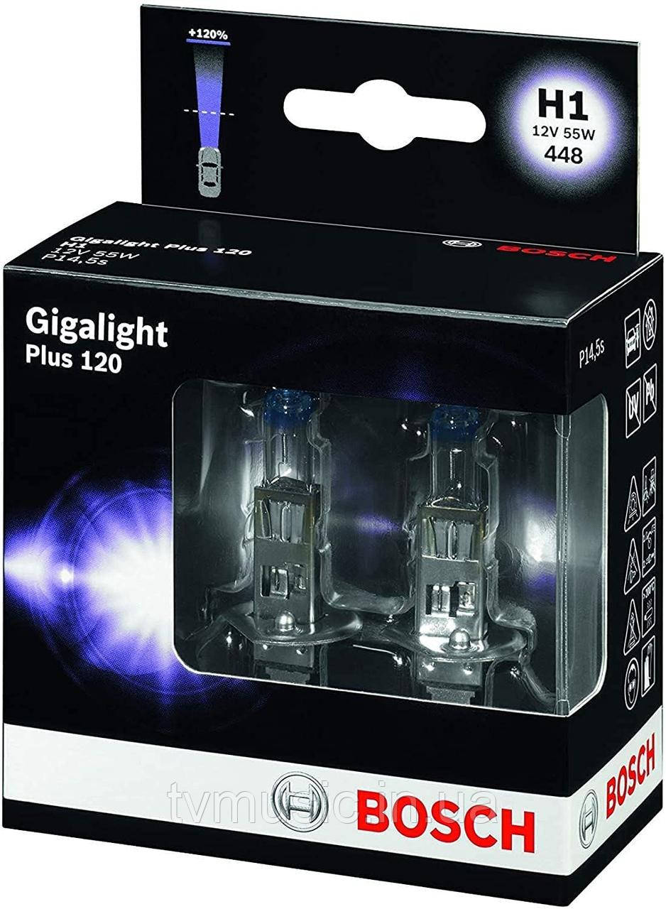 Галогенні лампи Bosch Gigalight Plus 120 H1 12 V 55 W 1987301105
