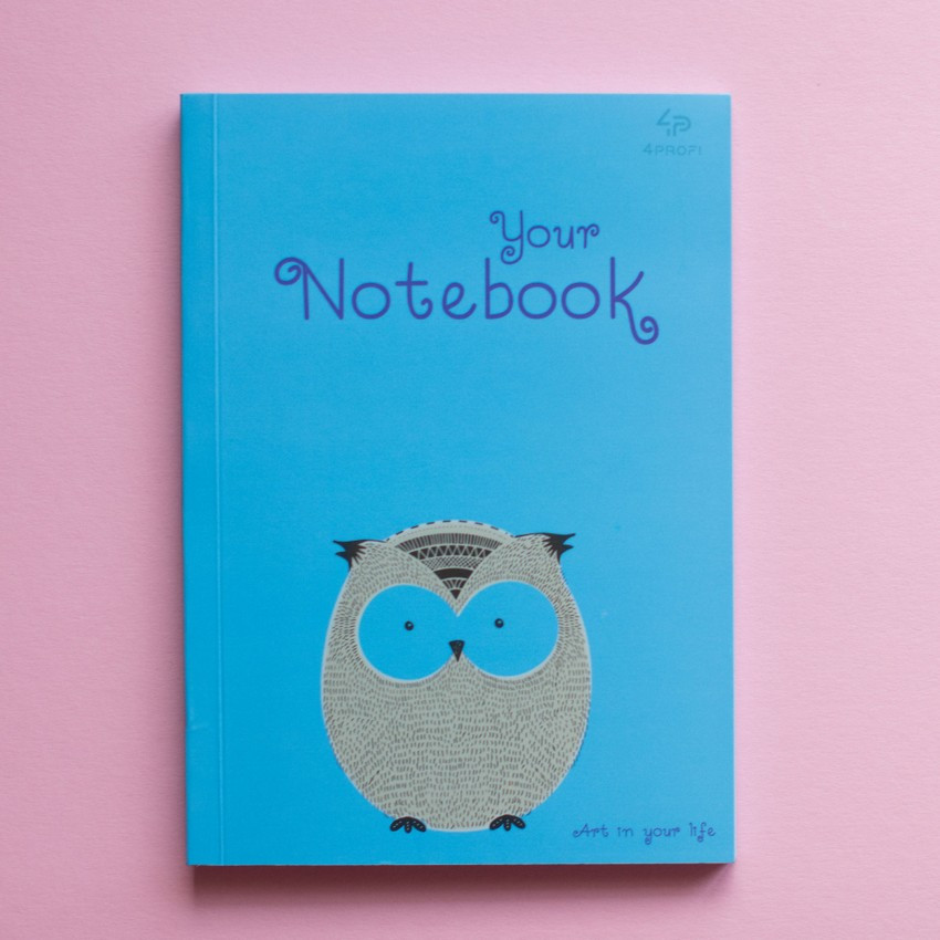 Блокнот В6 64арк., без лініювання, кольоровий папір, м'яка обкладинка Profiplan Artbook blue