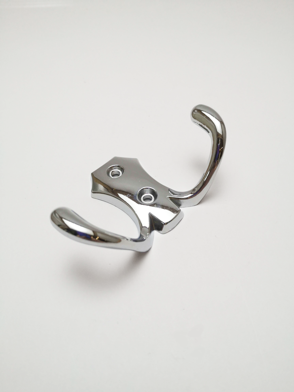 Купити Меблевий гачок для одягу рушників халатів металевий дворіжковий