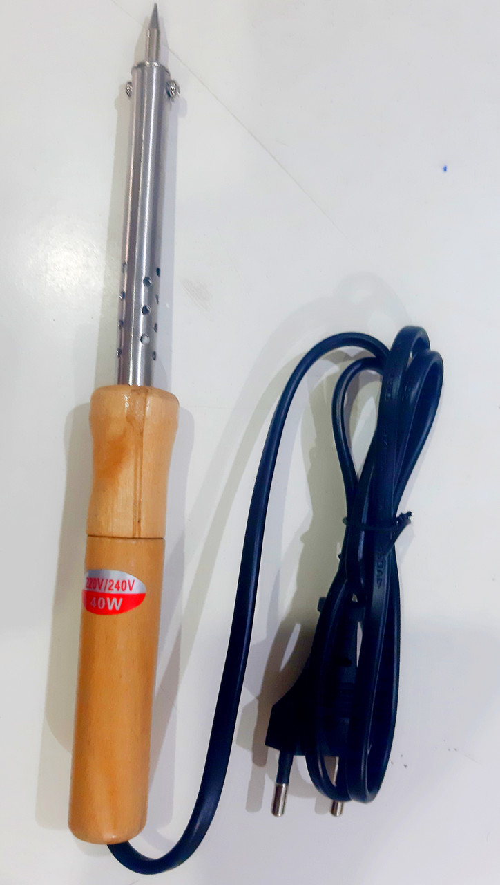 Паяльник Soldering Iron 40Вт (китай) с деревянной ручкой, на блистере ...
