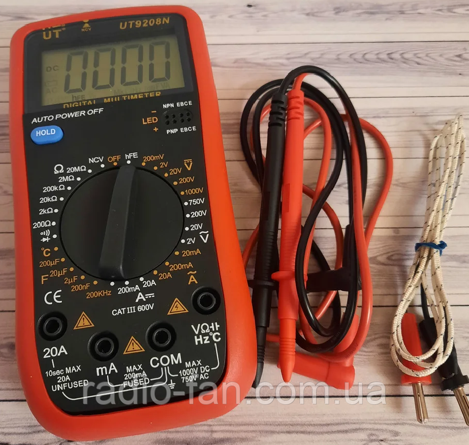 Мультиметр UT 9208N з термопарою