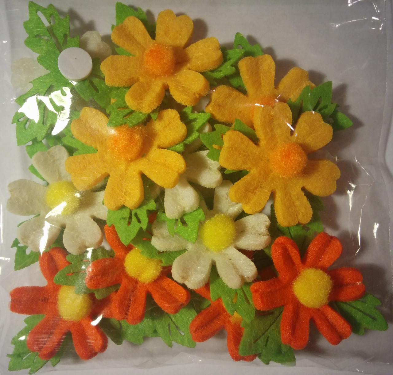 Квіти з фетру (4 см, 12 шт.) , фото 1