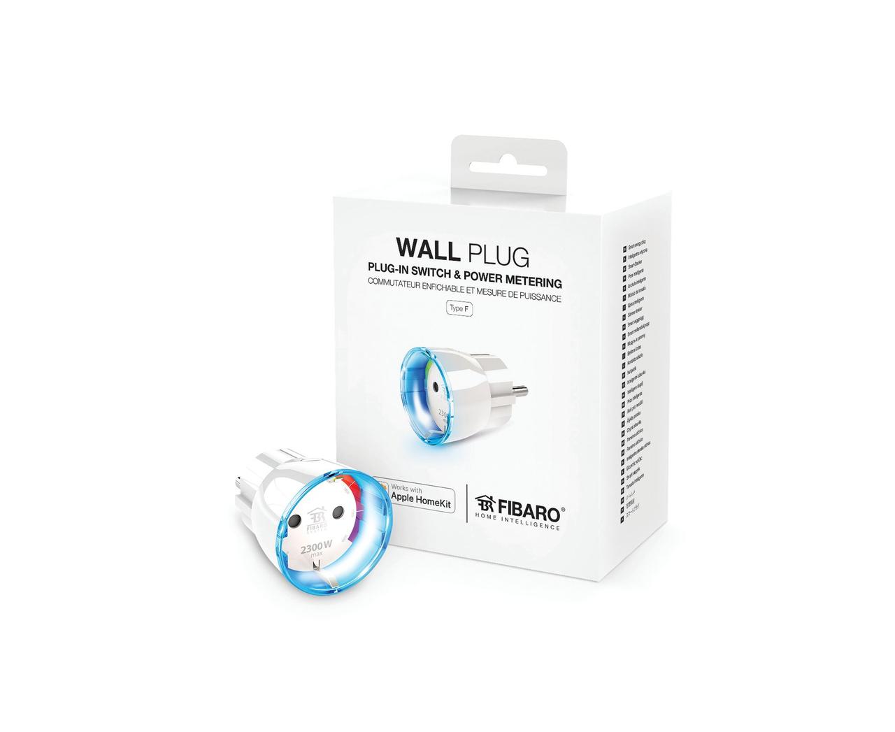 Розеточный выключатель со счетчиком электроэнергии FIBARO Wall Plug для Apple HomeKit (Тип F) - FGBWHWPF-102 - фото 2 - id-p674881568