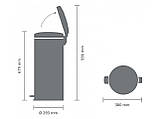 Бак для сміття з педаллю Brabantia 30 л 111785, фото 6