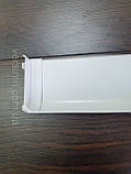 Плінтус Алюмінієвий 60мм накладний колір Білий, фото 4