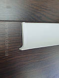 Плінтус Алюмінієвий 60мм накладний колір Білий, фото 5