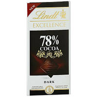 Шоколад чорний 78% какао Lindt Excellence 100г Швейцарія