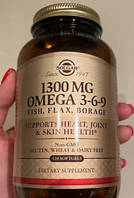 Жирные кислоты омега 3-6-9 Solgar Omega 3-6-9 1300 мг 120 капсул Рыбий жир
