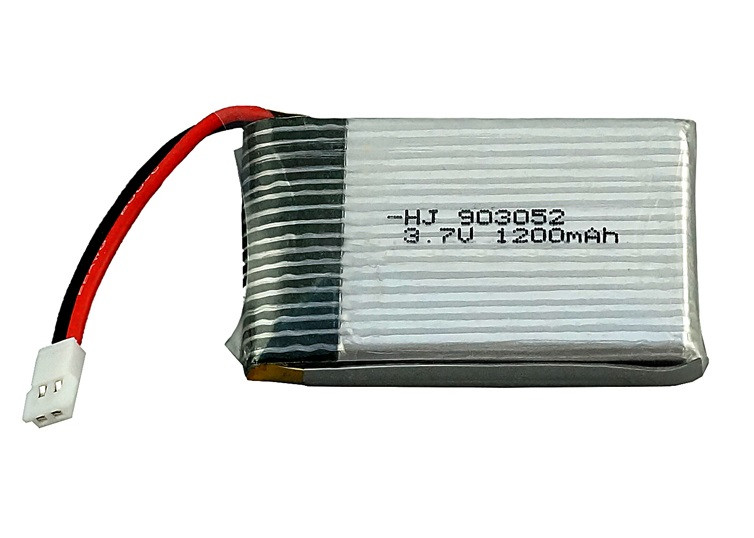 Акумулятор літій-полімерний 1200mAh 3.7V 903052 високострумовий 25C для Syma X5, X5C, X5SW, X5SC, X5S, JJRC H5P