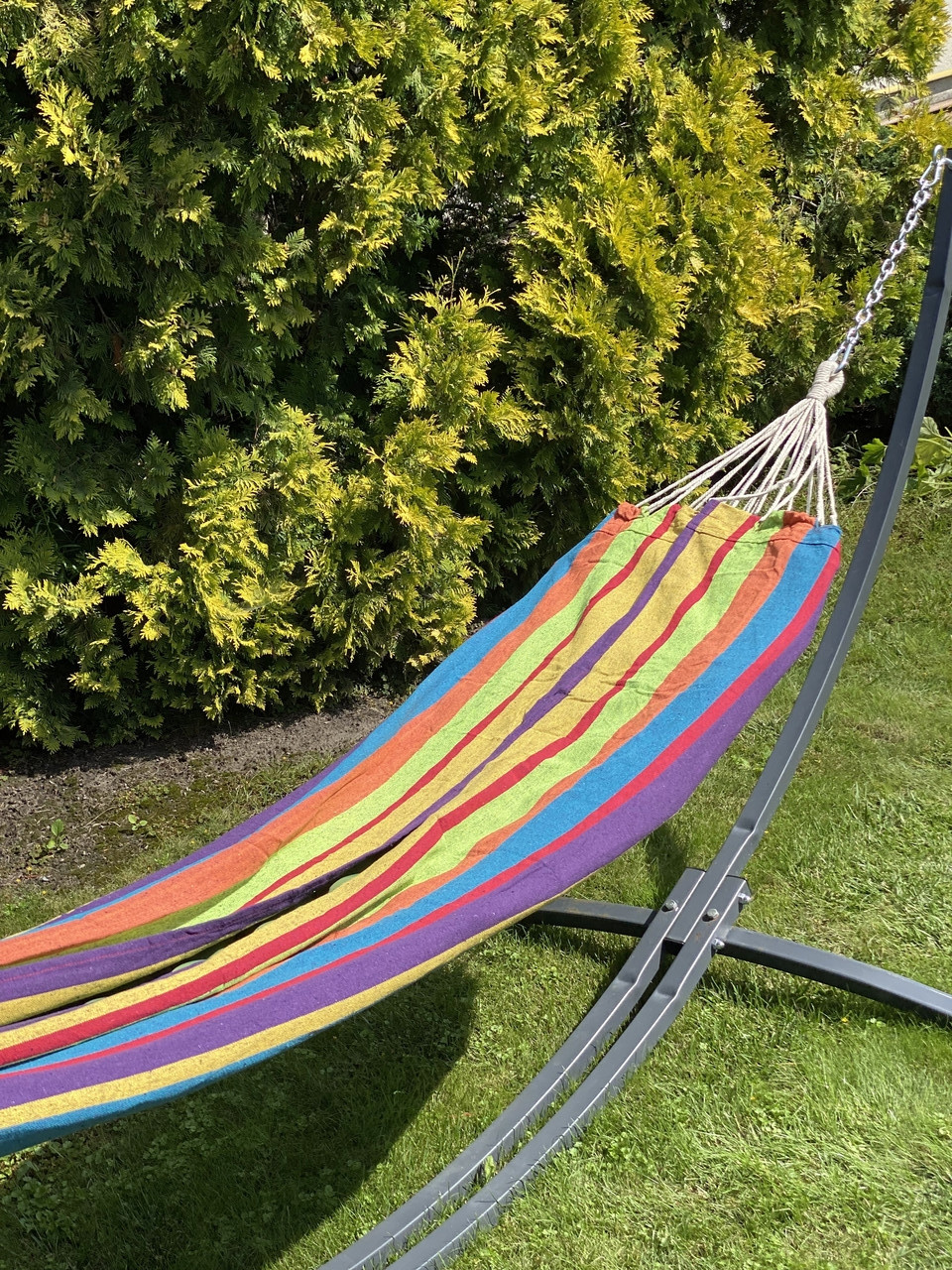 Одномісний гамак Mexico XL Веселка 200х100 WCG, фото 1