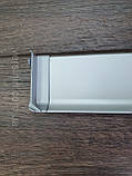 Плінтус Алюмінієвий 60мм накладний анодований (Срібло), фото 4