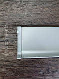 Плінтус Алюмінієвий 60мм накладний анодований (Срібло), фото 6