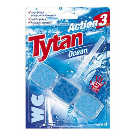 Туалетний блок Ароматизатор TYTAN Action 3 "Океан" 45г, фото 2