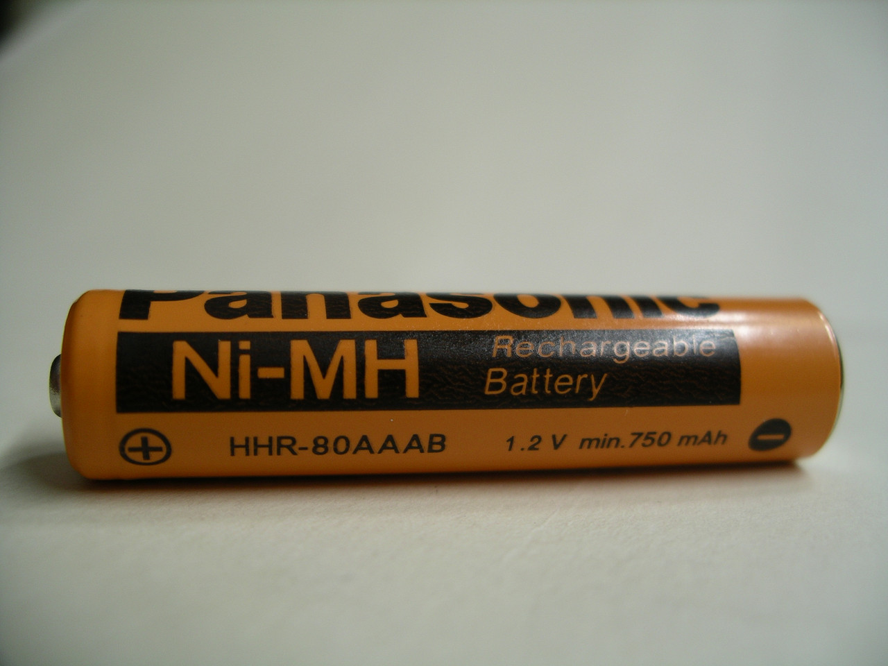 Акумулятор Panasonic HHR-80AAAB (750 mAh) NIMH 1.2V ціна за кабель, фото 1