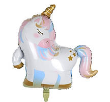 Фольгована кулька велика фігура Єдиноріг 66х68см Китай