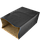 Паперовий пакет з прямокутним дном чорний 260х150х350 мм (4834), фото 2