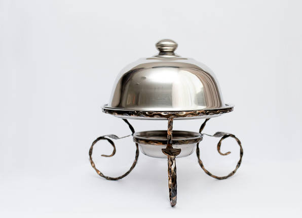 Садж блюдо для підігріву шашлику 28 см, фото 1