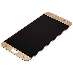Дисплей (lcd екран) для Samsung J730 Galaxy J7 (2017) з золотистим тачскріном OLED, фото 2