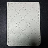 Клапан для міні сумочки 10*14. "Ромбик". Колір Білий, фото 2