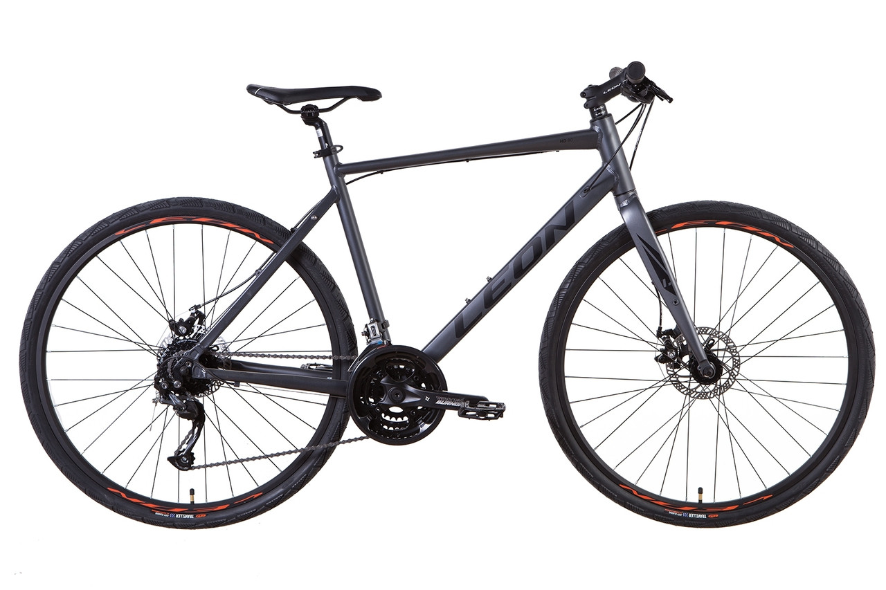 Велосипед AL 28" Leon HD-80 DD - 19" графітовий з чорним