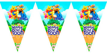 "Вінні Пух" - Вимпел Трикутники, 10 прапорців.